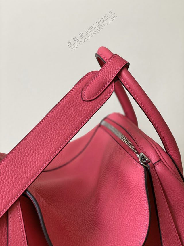 Hermes女包 愛馬仕lindy togo皮 金扣 銀扣 Hermes手提肩背包 唇膏粉  am1965